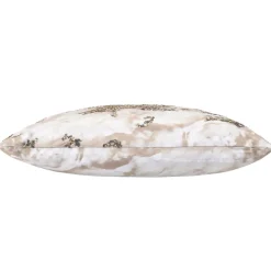 Inspire Me! Cloud9d Amal – Ivory/Beige Digital Printed Pillow W/ Gold And Silver Print – 22″ X 22″ PILLOWS, RUGS, & THROWS Clearance