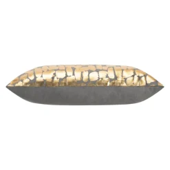 Inspire Me! Cloud9d Becca Charcoal Gold Pillow – 14″ X 20″ PILLOWS, RUGS, & THROWS Fashion