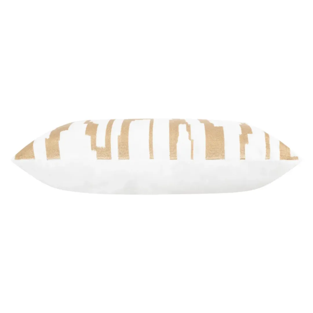 Inspire Me! Cloud9d Becca Ivory Gold Pillow – 20″ X 20″ Online