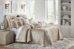 Inspire Me! Cloud9d BEDDING Amani Gold Quilt Set (2 Sizes) New
