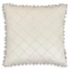 Inspire Me! Cloud9d Diamond Beige Pillow – 20″ X 20″ PILLOWS, RUGS, & THROWS Hot