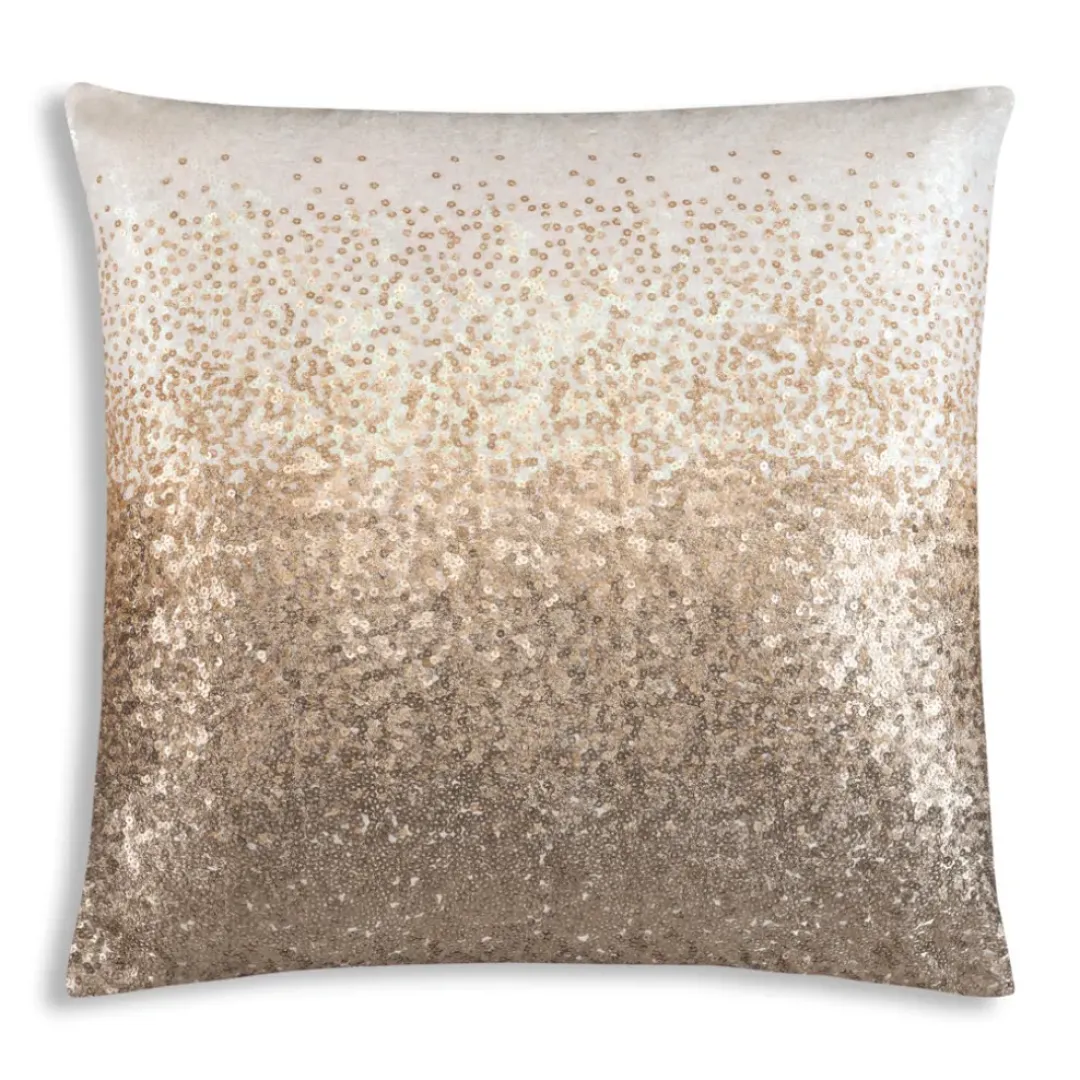 Inspire Me! Cloud9d Inaya – Grey Velvet Pillow W/ Multicolor Embroidery – 22″ X 22″ PILLOWS, RUGS, & THROWS Discount