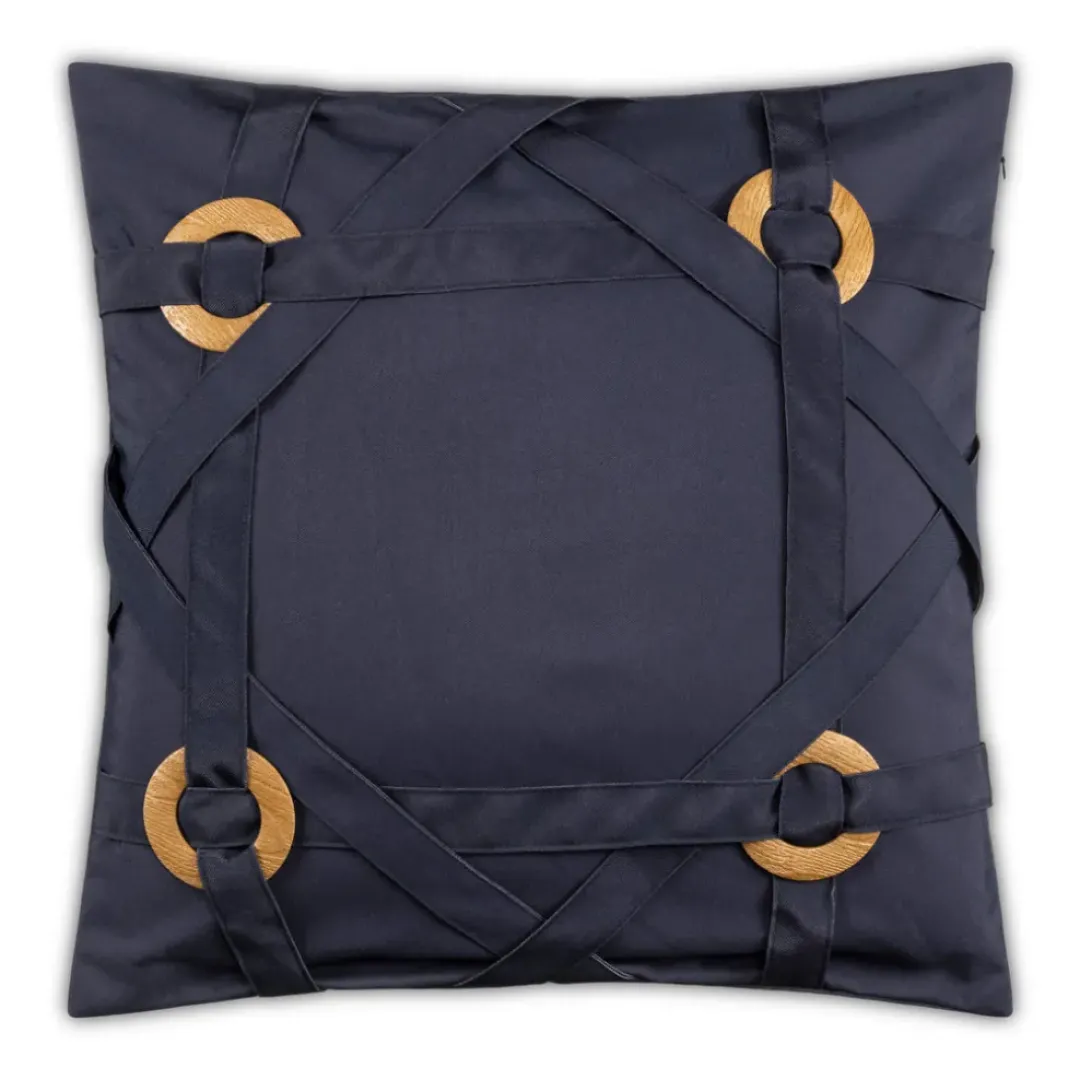 Inspire Me! Cloud9d Isla – Digital Printed Outdoor Fabric Pillow In Greys W/ Silver Metallic Print – (2 Styles) – 18″ X 18″ PILLOWS, RUGS, & THROWS Hot