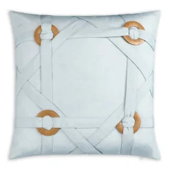 Inspire Me! Cloud9d Isla – Digital Printed Outdoor Fabric Pillow In Greys W/ Silver Metallic Print – (2 Styles) – 18″ X 18″ PILLOWS, RUGS, & THROWS Hot