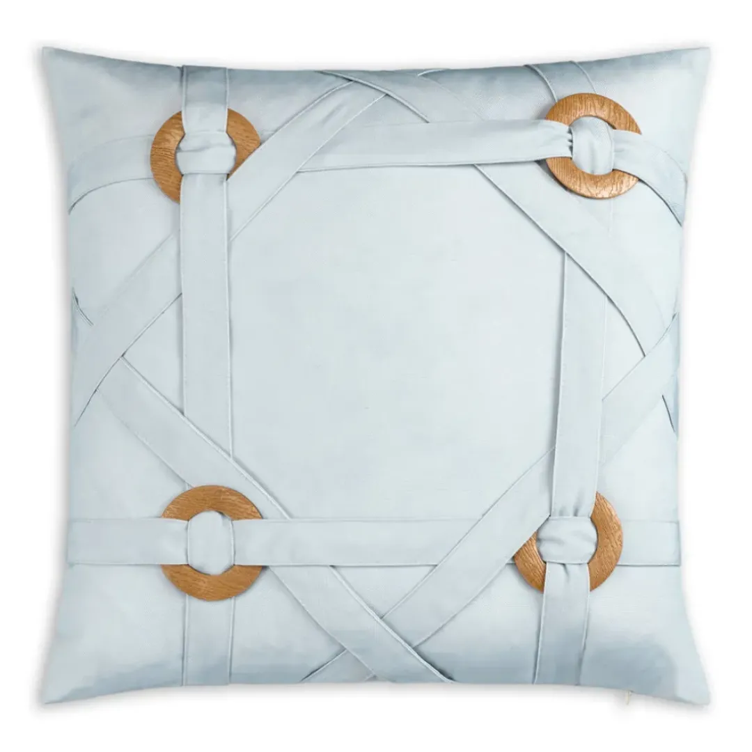 Inspire Me! Cloud9d Isla – Digital Printed Outdoor Fabric Pillow In Greys W/ Silver Metallic Print – (2 Styles) – 18″ X 18″ PILLOWS, RUGS, & THROWS Hot