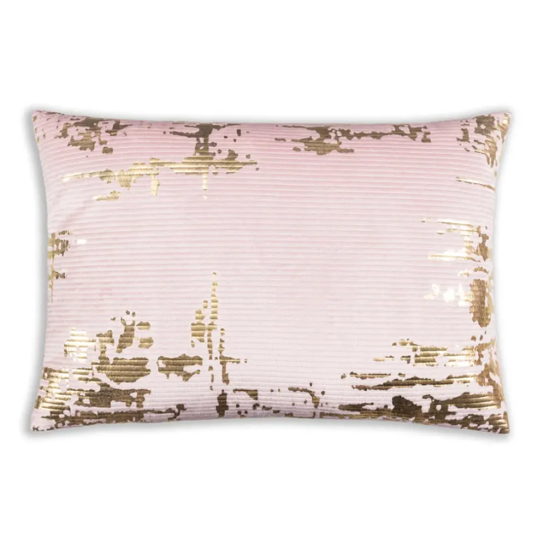 Inspire Me! Cloud9d Keva – Digital Print Velvet Square Pillow W/ Hand Beaded Silver Crystal Beads – 22″ X 22″ Online