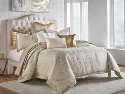 Inspire Me! Cloud9d Naja Ivory Gold Duvet Set (2 Sizes) Fashion