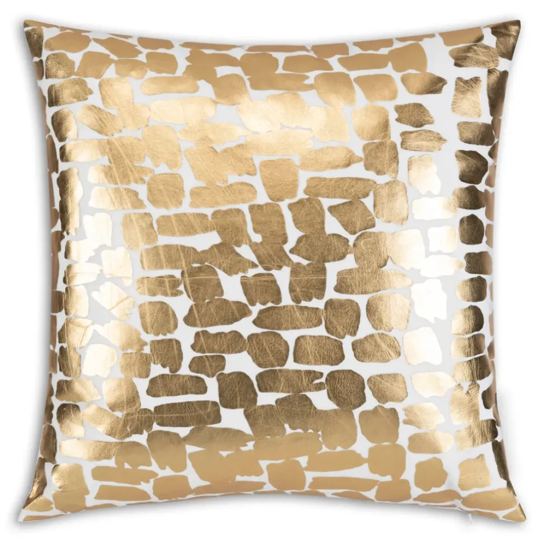 Inspire Me! Cloud9d Ombre – Sequin Pillow In Ivory And Gold Sequins – 22″ X 22″ Sale