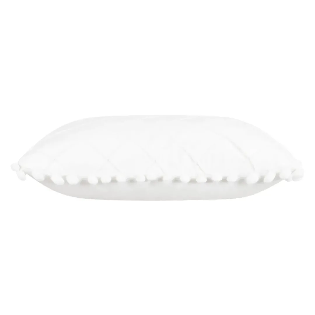 Inspire Me! Cloud9d Outdoor Pillow W/ Wooden Rings (3 Colors) – 18″ X 18″ PILLOWS, RUGS, & THROWS New