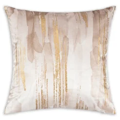 Inspire Me! Cloud9d PILLOWS, RUGS, & THROWS Asra – Teal Velvet Pillow W/ Shiny Gold Foil Print – 20″ X 20″ Best