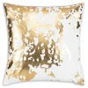 Inspire Me! Cloud9d PILLOWS, RUGS, & THROWS Becca Charcoal Gold Pillow – 20″ X 20″ Online