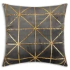 Inspire Me! Cloud9d PILLOWS, RUGS, & THROWS Elise Black Gold Pillow – 20″ X 20″ Outlet
