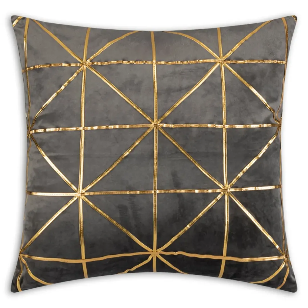 Inspire Me! Cloud9d PILLOWS, RUGS, & THROWS Elise Black Gold Pillow – 20″ X 20″ Outlet