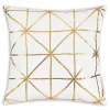 Inspire Me! Cloud9d PILLOWS, RUGS, & THROWS Elise Ivory Gold Pillow – 14″ X 20″ New