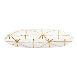 Inspire Me! Cloud9d PILLOWS, RUGS, & THROWS Elise Ivory Gold Pillow – 14″ X 20″ New