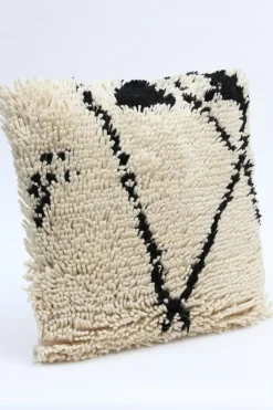 Inspire Me! Cloud9d PILLOWS, RUGS, & THROWS Zara – Beige Velvet Pillow W/ Abstract Gold Foil 20 X 14 Fashion