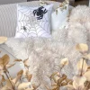 Inspire Me! Cloud9d PILLOWS, RUGS, & THROWS Zara – Charcoal Velvet Pillow W/ Abstract Gold Foil And Embroidery – 20″ X 14″ Hot