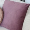 Inspire Me! Cloud9d PILLOWS, RUGS, & THROWS Zara – Ivory Velvet Pillow W/ Abstract Silver Foil And Embroidery – 20″ X 14″ New
