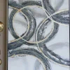 Inspire Me! Home Decor Abstract Teal And Gold- Circle Wall Art Outlet