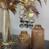 Inspire Me! Home Decor Abstract Textured Metal Vase Clearance