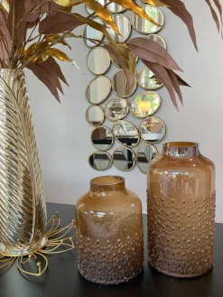 Inspire Me! Home Decor Abstract Textured Metal Vase Clearance