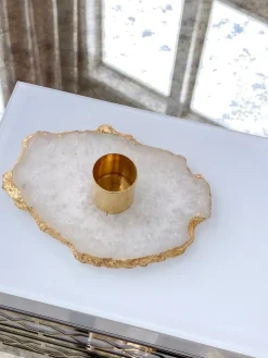 Inspire Me! Home Decor Agate Candle Holder Sale