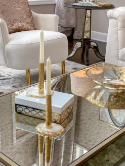 Inspire Me! Home Decor Agate Candle Holder Sale