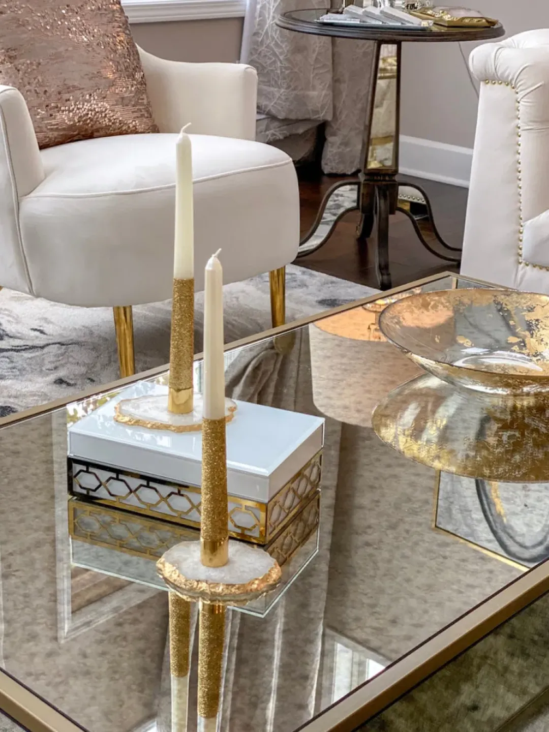 Inspire Me! Home Decor Agate Candle Holder Sale