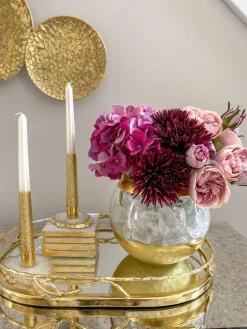 Inspire Me! Home Decor Agate Candle Holder Sale