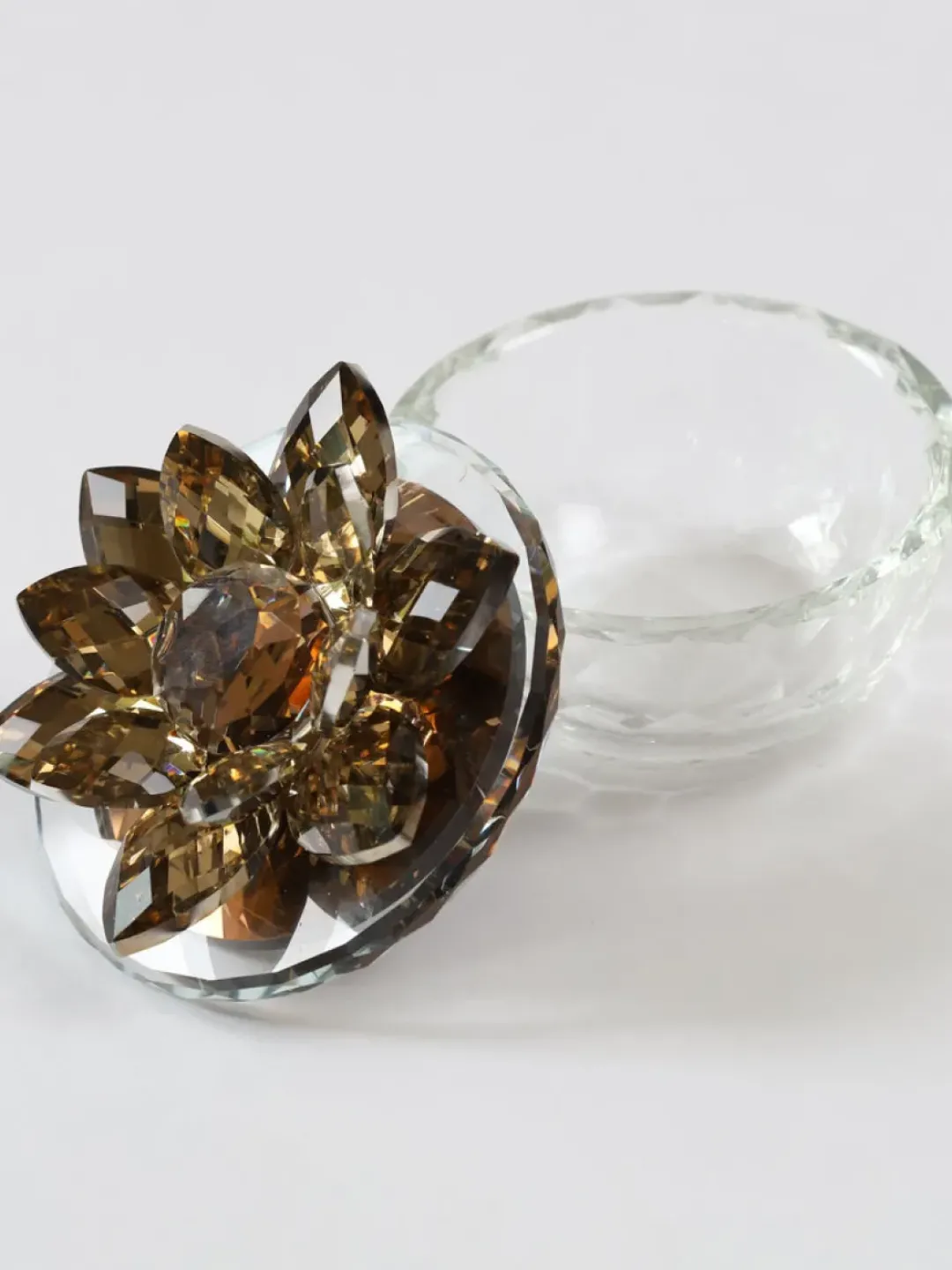 Inspire Me! Home Decor Amber Crystal Flower Box Hot