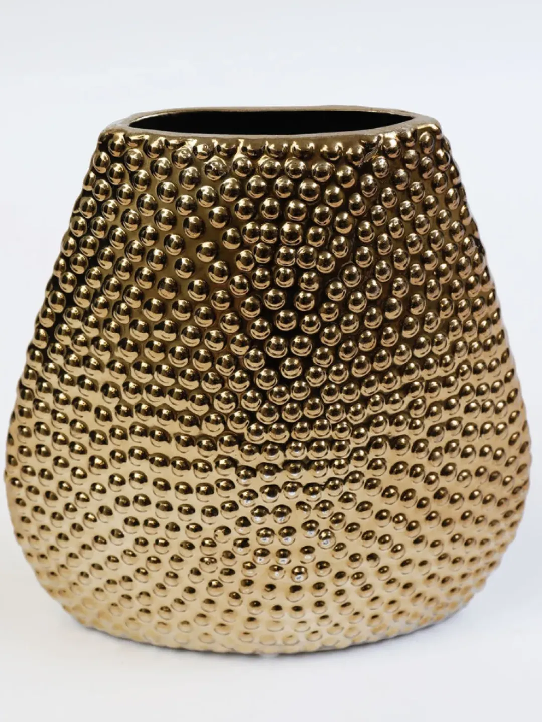 Inspire Me! Home Decor Amber Textured Vase With Gold Rim (2 Sizes) Outlet