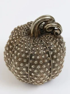 Inspire Me! Home Decor Antique Gold Resin Pumpkin (3 Styles) Sale