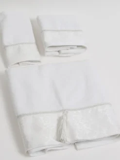 Inspire Me! Home Decor BATHROOM White Towel With Rope Detail (3 Sizes) Hot