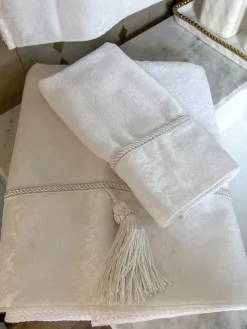 Inspire Me! Home Decor BATHROOM White Towel With Rope Detail (3 Sizes) Hot