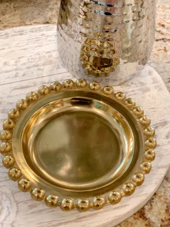Inspire Me! Home Decor Beaded Round Decorative Plate (2 Colors) Online