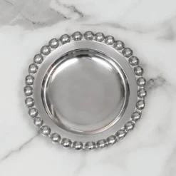 Inspire Me! Home Decor Beaded Round Decorative Plate (2 Colors) Online