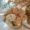 Inspire Me! Home Decor Beaded Textured Wide Gold Vase Sale