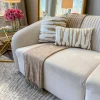 Inspire Me! Home Decor Beige Chenile Throw PILLOWS, RUGS, & THROWS Best