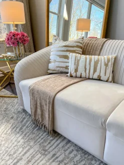 Inspire Me! Home Decor Beige Chenile Throw PILLOWS, RUGS, & THROWS Best