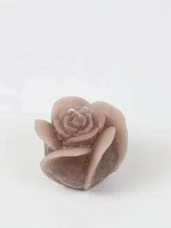 Inspire Me! Home Decor Beige Opaque Rose Candle (3 Sizes) Clearance