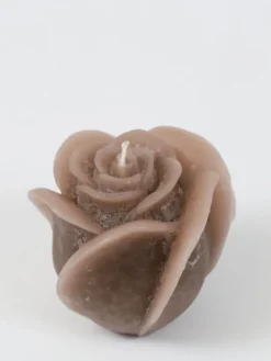 Inspire Me! Home Decor Beige Opaque Rose Candle (3 Sizes) Clearance