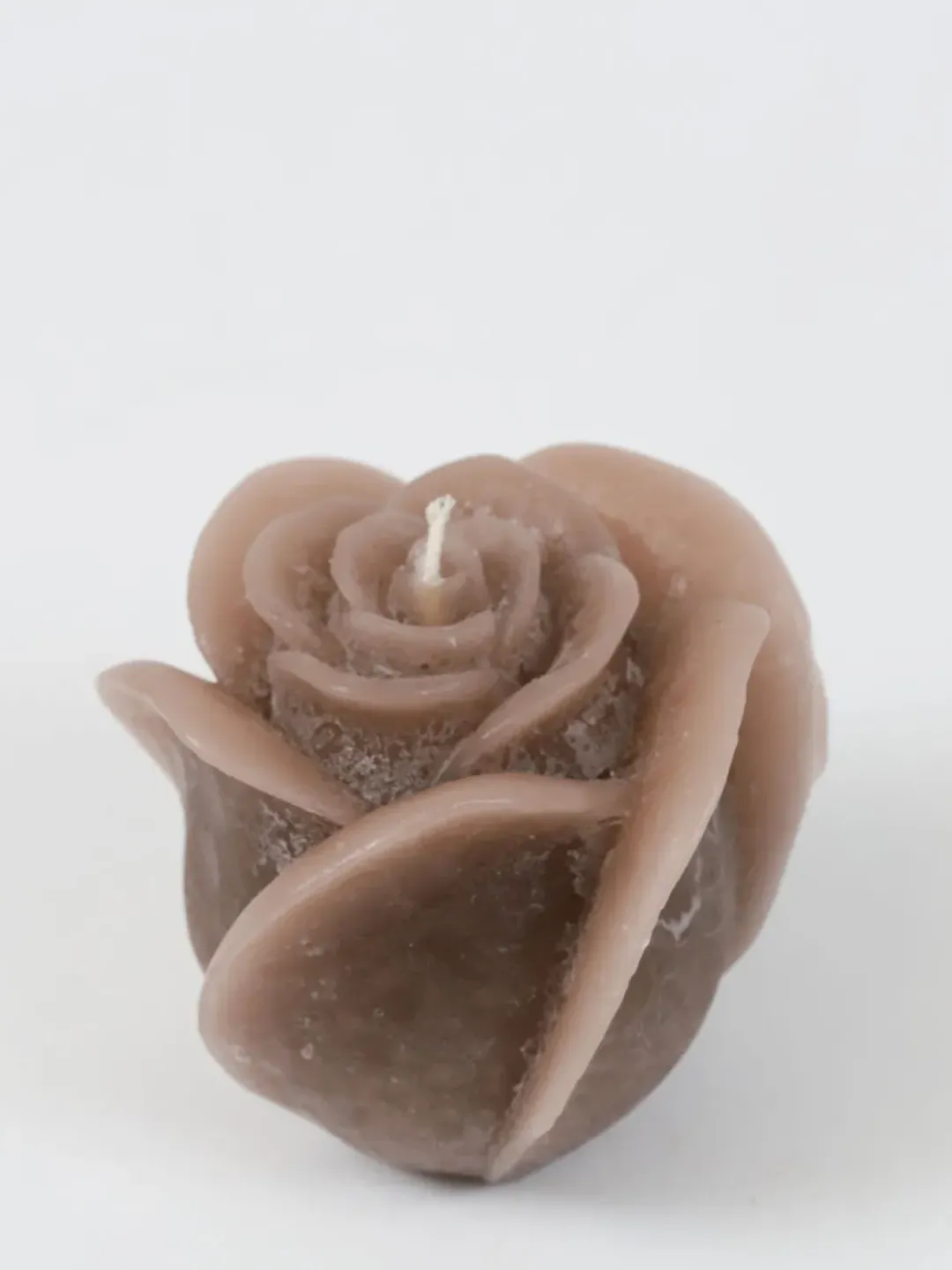 Inspire Me! Home Decor Beige Opaque Rose Candle (3 Sizes) Clearance