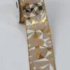 Inspire Me! Home Decor Beige, White & Gold Ribbon Clearance