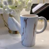 Inspire Me! Home Decor Black And Gold Metallic Peony Coffee Cup & Saucer New