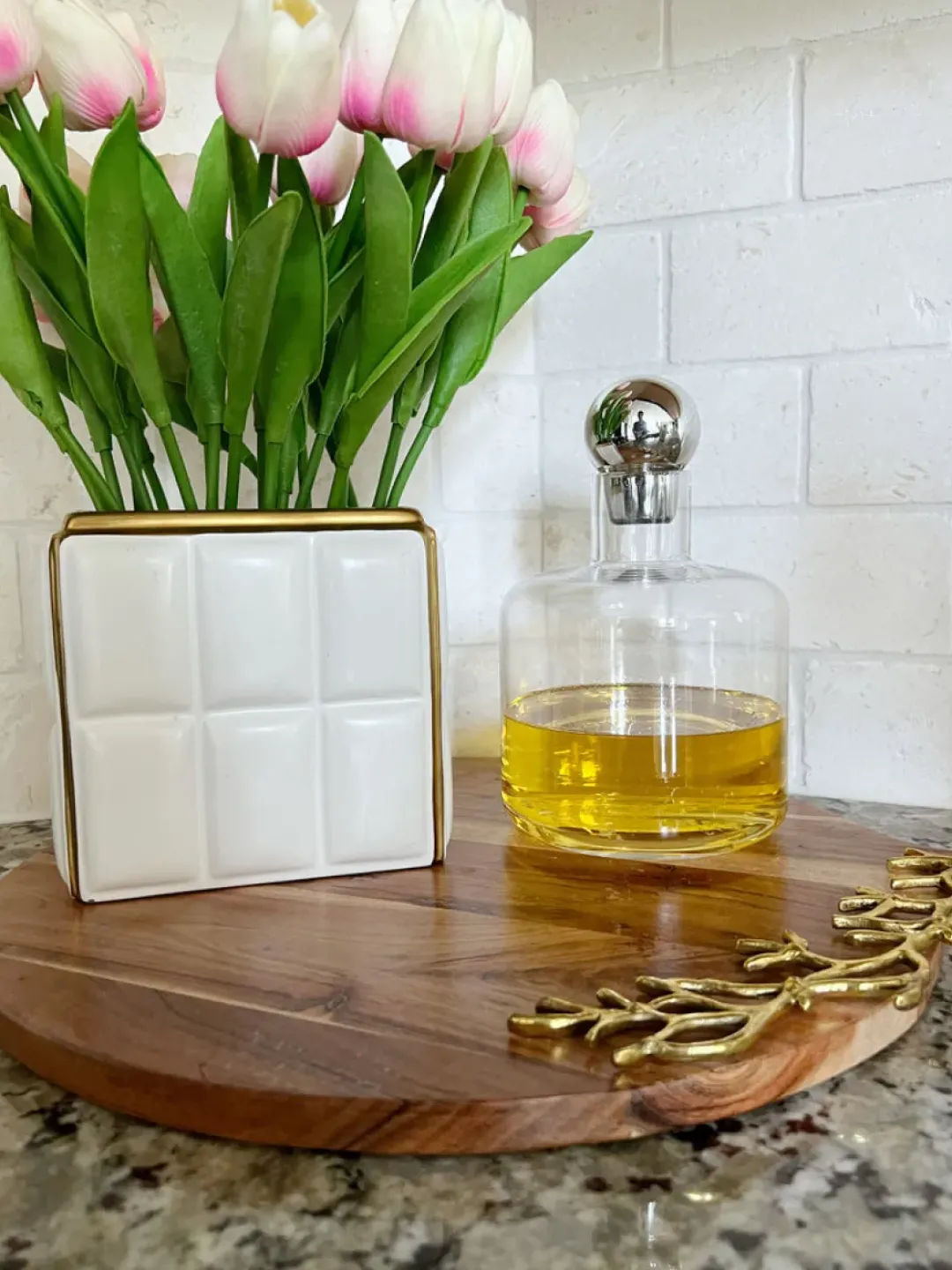 Inspire Me! Home Decor Black And White Marble Salt And Pepper Containers Online