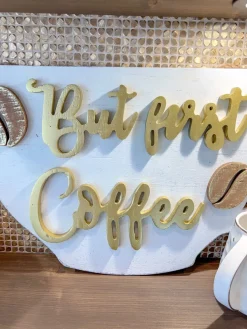 Inspire Me! Home Decor Black And White Wooden Coffee Signs WALL ART & MIRRORS Best