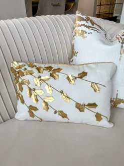 Inspire Me! Home Decor Black And Cream Woven Wool Shag Pillow PILLOWS, RUGS, & THROWS Discount