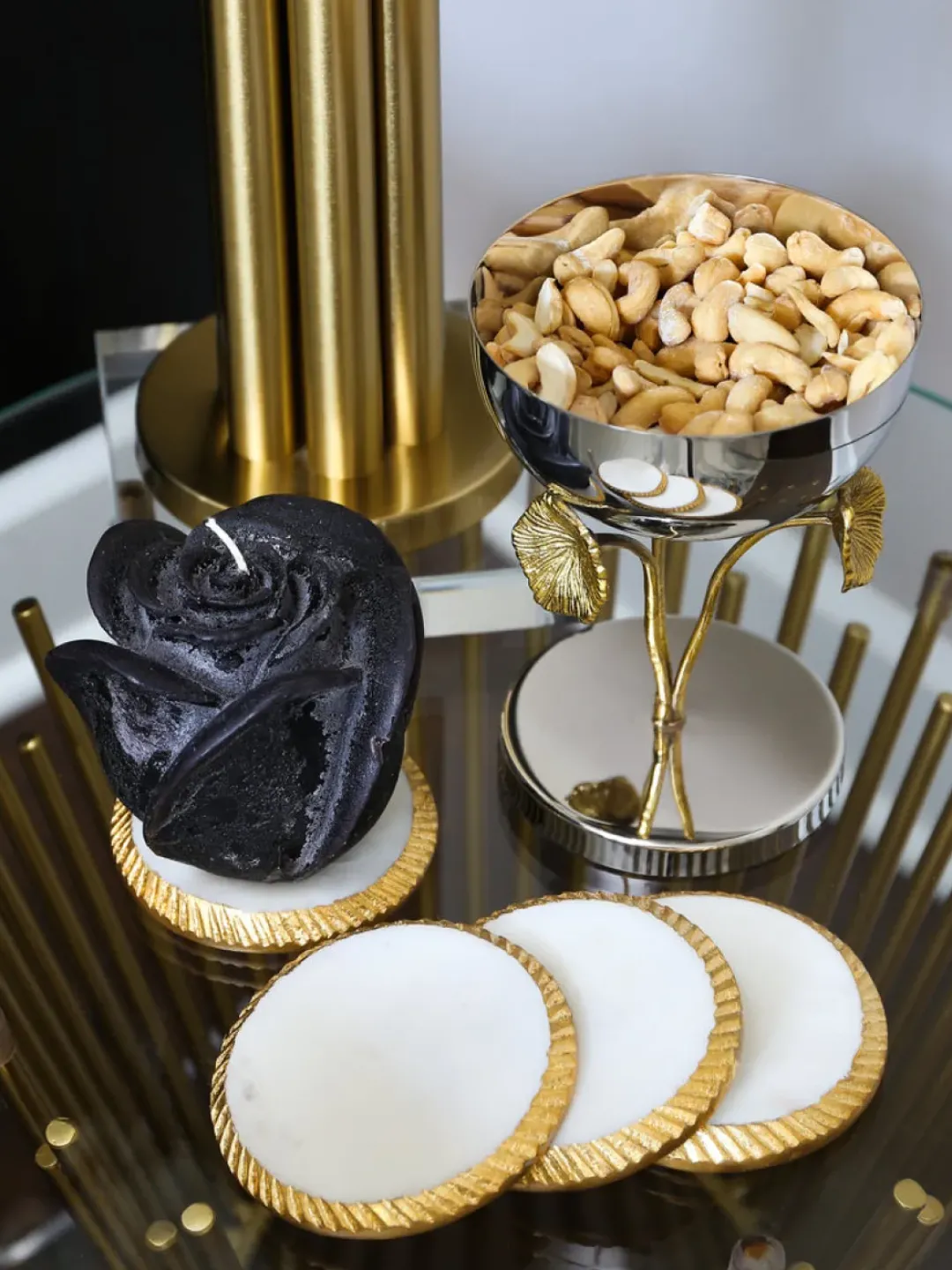 Inspire Me! Home Decor Black Rose Candle Best