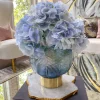 Inspire Me! Home Decor Blue And White Ceramic Ginger Jar With Gold Details Fashion