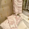 Inspire Me! Home Decor Blush Pink Heathered Stripe Towel (3 Sizes) Discount